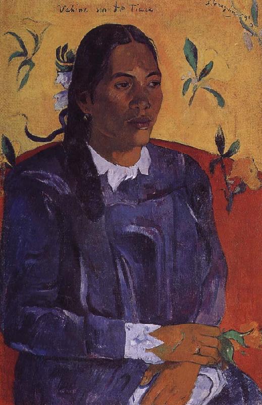 Paul Gauguin Woman holding flowers